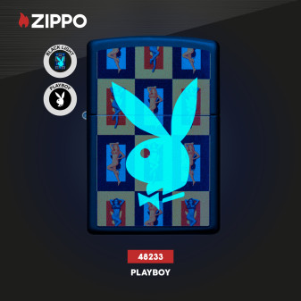 Accendino Zippo mod. 48233 Playboy Ricaricabile Antivento