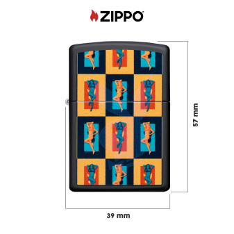 Accendino Zippo mod. 48233 Playboy Ricaricabile Antivento