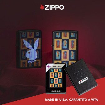 Accendino Zippo mod. 48233 Playboy Ricaricabile Antivento