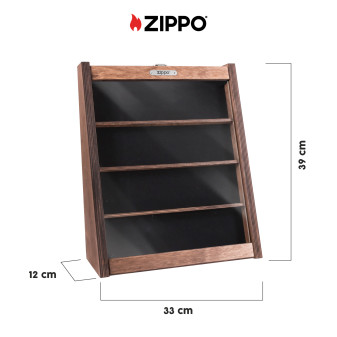 Espositore Ufficiale Zippo mod. EXPO-TS20 in Legno e Vetro