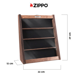 Espositore Ufficiale Zippo mod. EXPO-TS20 in Legno e Vetro