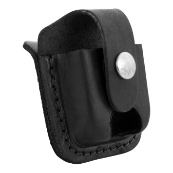 Custodia Zippo in Vera Pelle per Accendini mod. LPTBK Nera