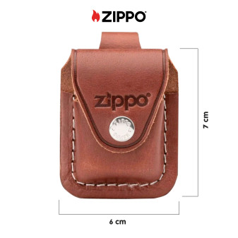 Custodia Zippo in Vera Pelle per Accendini mod. LPLB Marrone