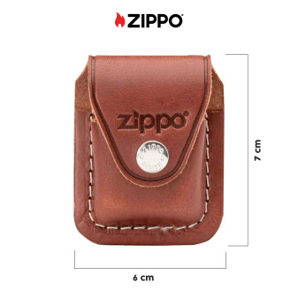 Custodia Zippo in Vera Pelle per Accendini mod. LPCB Marrone