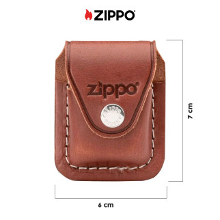Custodia Zippo in Vera Pelle per Accendini mod. LPCB Marrone