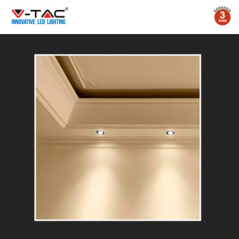 VT-929 2 Portafaretti Rotondi Neri per GU10 GU5.3 V-Tac