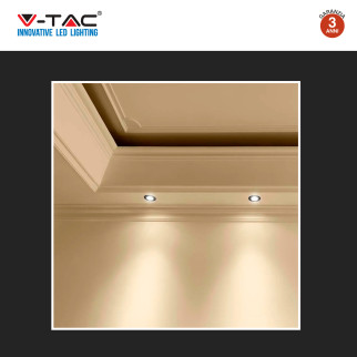 VT-929 2 Portafaretti Rotondi Neri per GU10 GU5.3 V-Tac