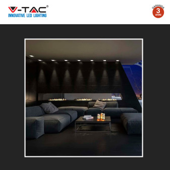 VT-930 2 Portafaretti Quadrati Neri per GU10 GU5.3 V-Tac