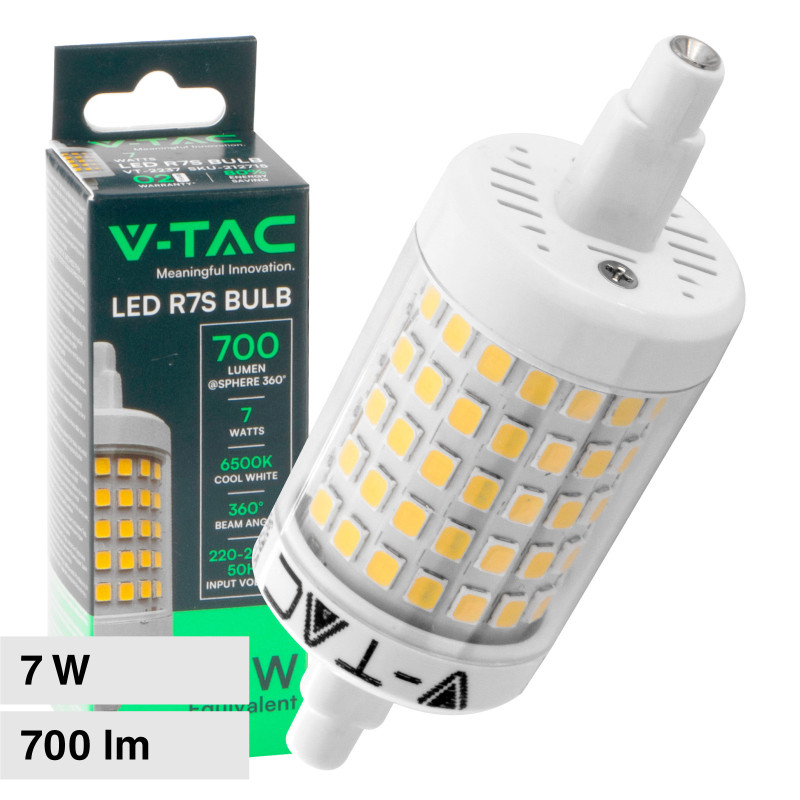 VT-2237 Lampadina LED R7s 7W Tubolare L78 SMD V-Tac