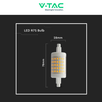 VT-2237 Lampadina LED R7s 7W Tubolare L78 SMD V-Tac