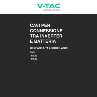 Set Cavi Collegamento di Batterie a Inverter V-Tac