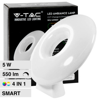 VT-5155 Lampada LED da Tavolo RGB+W CCT V-Tac Smart