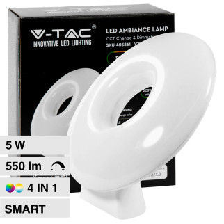 VT-5155 Lampada LED da Tavolo RGB+W CCT V-Tac Smart