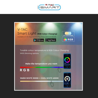 VT-5155 Lampada LED da Tavolo RGB+W CCT V-Tac Smart