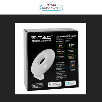 VT-5155 Lampada LED da Tavolo RGB+W CCT V-Tac Smart