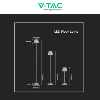 VT-7544 Lampada LED Dimmerabile da Terra o da Tavolo V-Tac