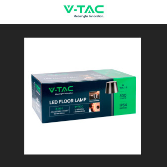 VT-7544 Lampada LED Dimmerabile da Terra o da Tavolo V-Tac
