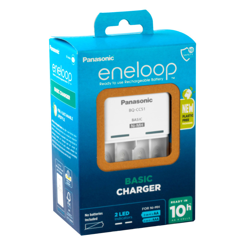 Basic Charger Caricabatterie NiMH AA AAA Panasonic Eneloop
