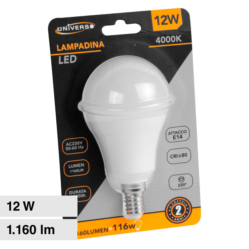 Lampadina LED E14 12W Bulb A60 SMD Universo