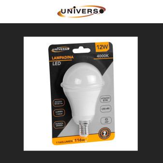 Lampadina LED E14 12W Bulb A60 SMD Universo