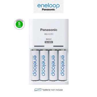 Basic Charger Caricabatterie NiMH AA AAA Panasonic Eneloop