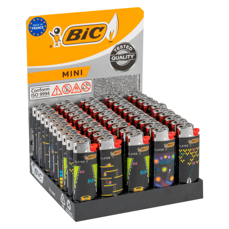 Bic Mini J25 Fantasia Gaming Addict 50 Accendini a Pietrina