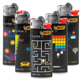 Bic Mini J25 Fantasia Gaming Addict 5 Accendini a Pietrina