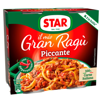 Il Mio Gran Ragù Piccante Peperoncino Sugo Pronto Pomodoro Carne Star