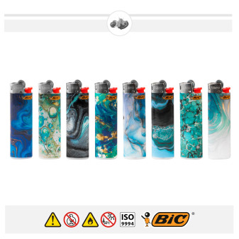 Bic Slim J23 Fantasia Blue Liquid 5 Accendini a Pietrina