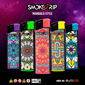 SmokeTrip Large Mandala Style Box 50 Accendini Elettronici