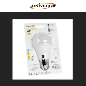 Lampadina LED E27 10W Bulb A60 SMD 12V/24V Universo