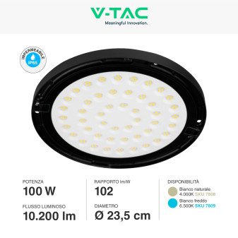 VT-92100 Lampada Industriale LED 100W SMD Ufo Shape V-Tac