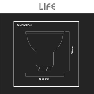 Lampadina LED PAR16 GU10 7W Faretto Spotlight SMD Life