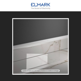 Elmark Canalina Passacavi 20x10 in Plastica Colore Bianco