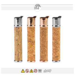 4 Accendini Elettronici Champ Origin Cork in Sughero