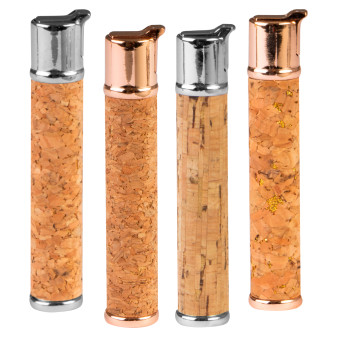 4 Accendini Elettronici Champ Origin Cork in Sughero