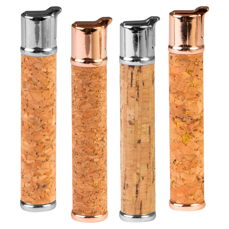 4 Accendini Elettronici Champ Origin Cork in Sughero