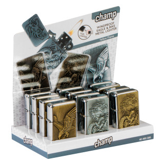 Champ Eagle & Bike - Box 12 Accendini Ricaricabili a Benzina