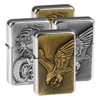 Champ Eagle&Bike Accendino Ricaricabile Antivento a Benzina