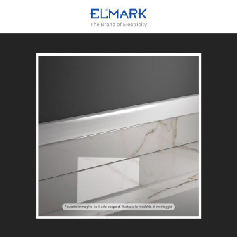 Elmark Canalina Passacavi 40x16 in Plastica Colore Bianco