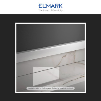 Elmark Canalina Passacavi 40x25 in Plastica Colore Bianco