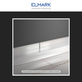 Elmark Canalina Passacavi 60x40 in Plastica Colore Bianco