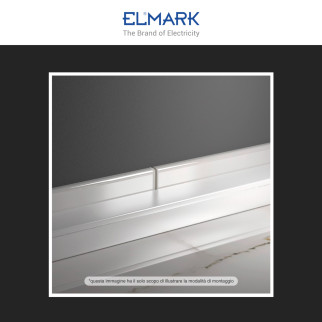 Elmark Canalina Passacavi 60x40 in Plastica Colore Bianco