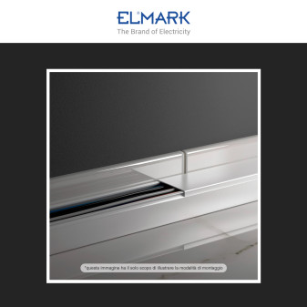 Elmark Canalina Passacavi 60x40 in Plastica Colore Bianco