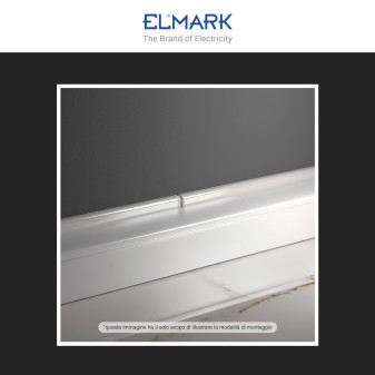 Elmark Canaline Passacavi 60x60 in Plastica Colore Bianco