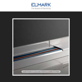 Elmark Canaline Passacavi 80x40 in Plastica Colore Bianco