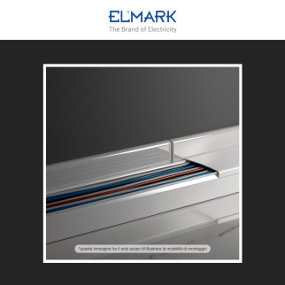 Elmark Canaline Passacavi 80x40 in Plastica Colore Bianco