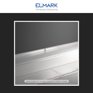 Elmark Canaline Passacavi 80x60 in Plastica Colore Bianco