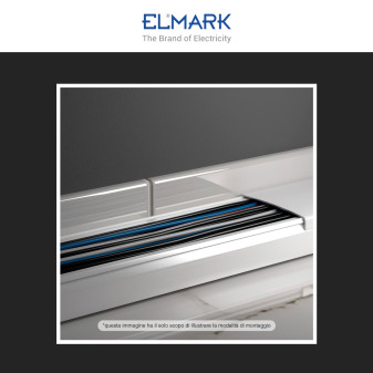Elmark Canaline Passacavi 100x40 in Plastica Colore Bianco