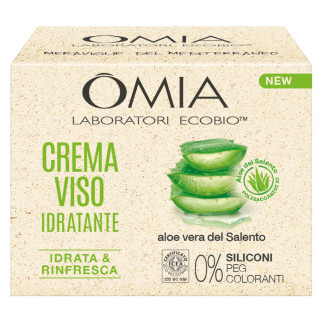 Crema Viso Idratante Rinfrescante con Aloe Vera Bio Omia